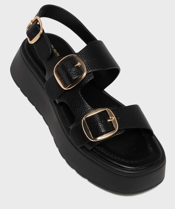 Sandales plateformes à boucles femme  vue5 - 5 MILES - GEMO