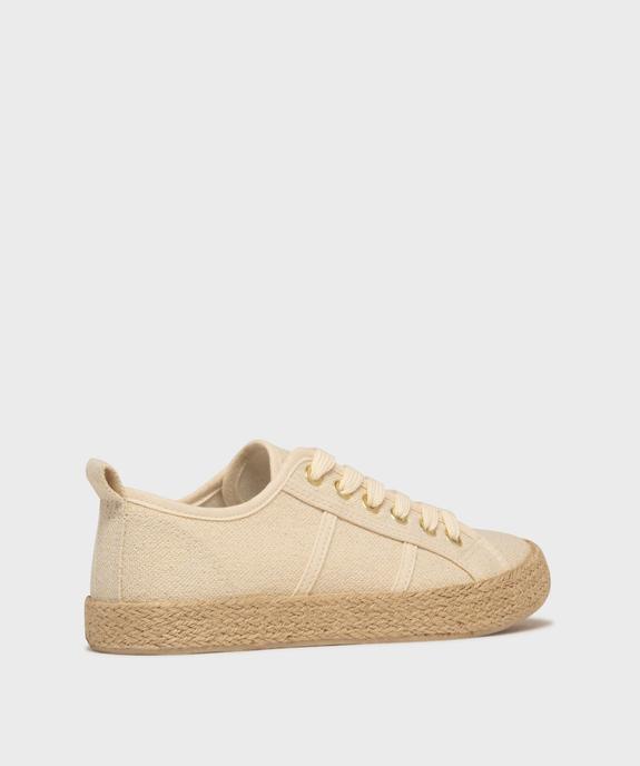 Tennis en toile à semelle de corde femme - Follow Me vue4 - FOLLOW ME G4G - GEMO