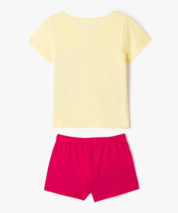 Pyjashort avec motif safari fille vue3 - GEMO 4G FILLE - GEMO