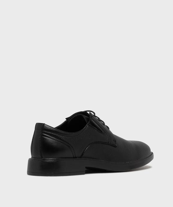 Derbies grainés à lacets et élastiques de confort homme vue4 - MARIO BALDANO - GEMO
