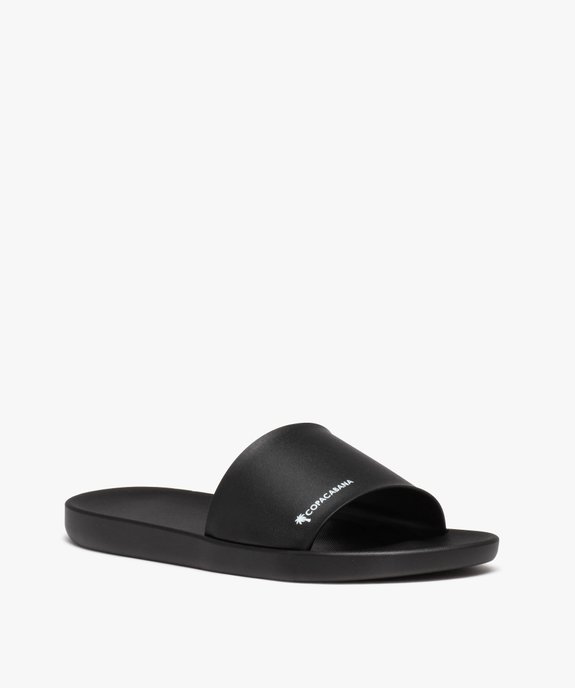 Mules de piscine femme unies à bandeau large - Copacabana vue2 - COPACABANA - GEMO