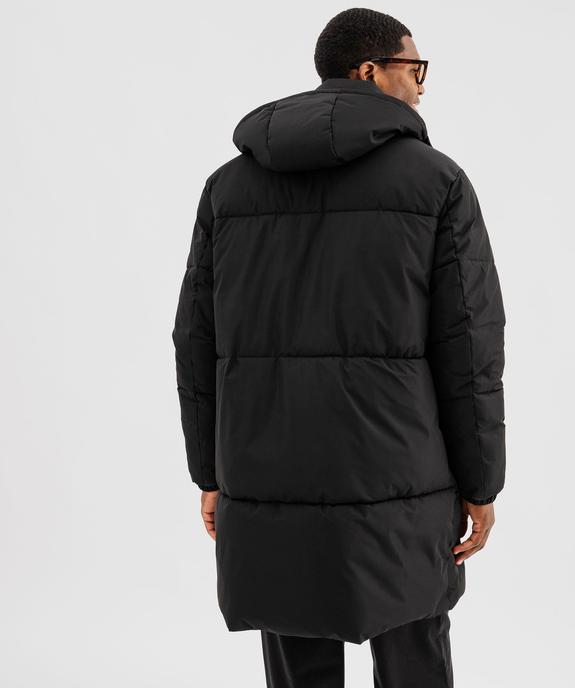 Doudoune longue à col montant et capuche homme vue4 - GEMO 4G HOMME - GEMO