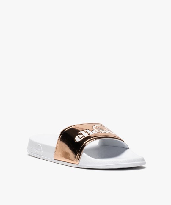 Mules de piscine femme à bandeau métallisé - Ellesse vue2 - ELLESSE - GEMO