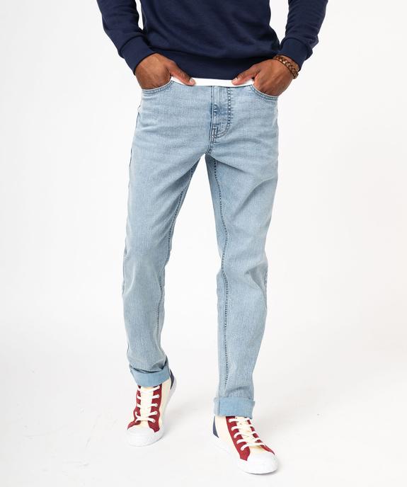 Jean écoresponsable coupe slim homme vue1 - GEMO 4G HOMME - GEMO