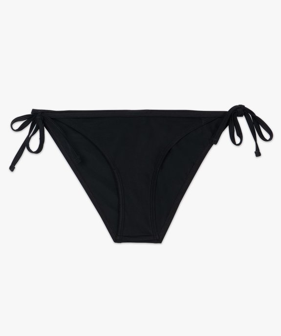 Bas de maillot de bain femme forme slip avec liens vue4 - GEMO (PLAGE) - GEMO