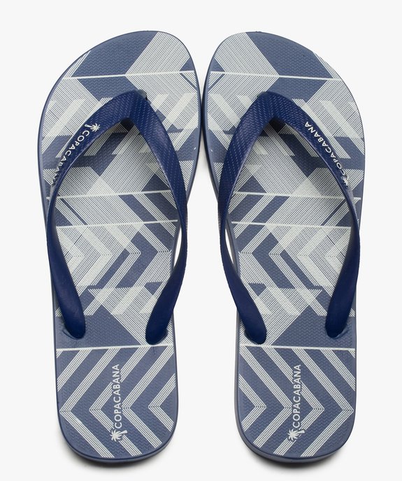 Tongs homme à motifs graphiques - Copacabana vue1 - COPACABANA - GEMO