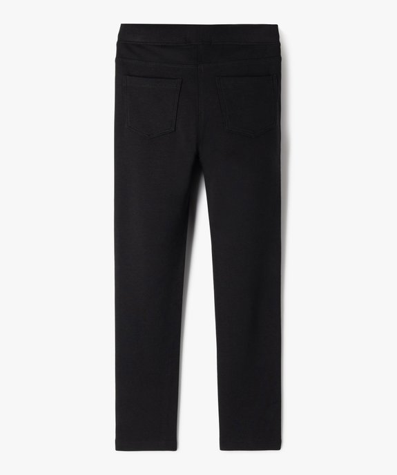 Leggings uni en coton extensible fille vue7 - GEMO (ENFANT) - GEMO