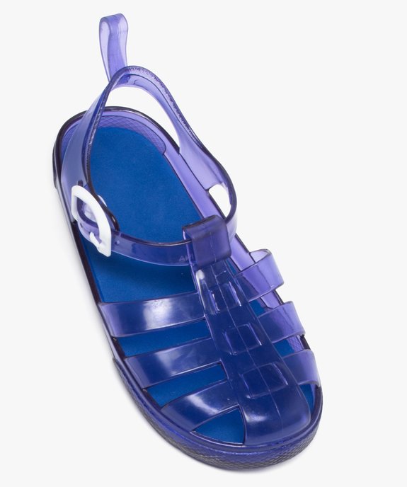 Sandales de plage garçon à brides translucides et bout fermé vue5 - GEMO (ENFANT) - GEMO