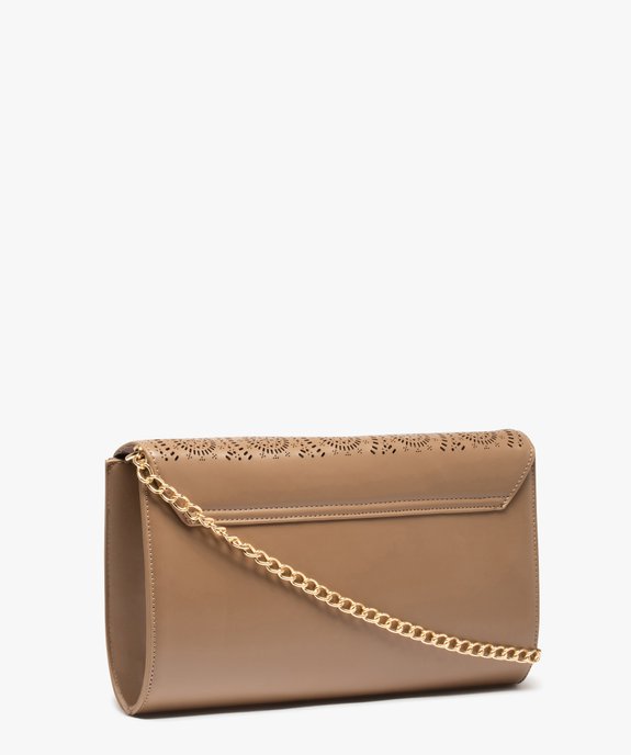 Sac besace femme à motif ajouré et bandoulière chaîne vue2 - GEMO (ACCESS) - GEMO