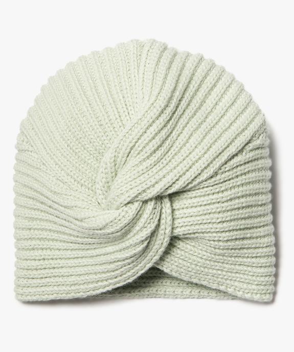 Bonnet bébé fille en maille torsadée vue1 - GEMO(BB COUCHE) - GEMO