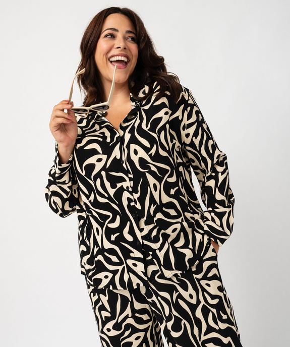 Chemise imprimée femme grande taille vue1 - GEMO (G TAILLE) - GEMO