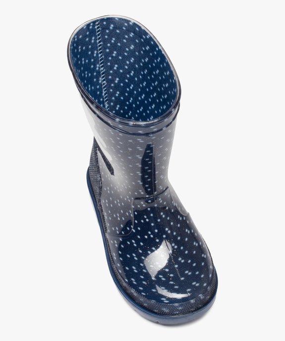 Bottes de pluie fille à pois et à paillettes – LuluCastagnette vue5 - LULU CASTAGNETT - GEMO