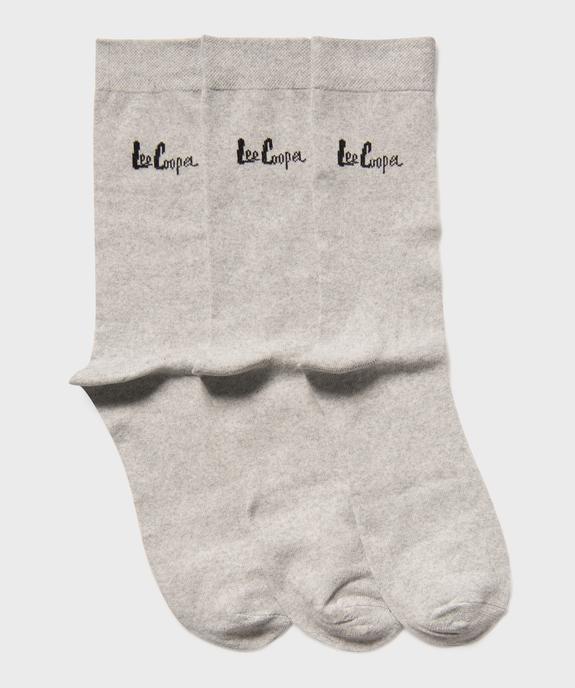 Chaussettes unies homme (lot de 3) - Lee Copper vue1 - LEE COOPER - GEMO