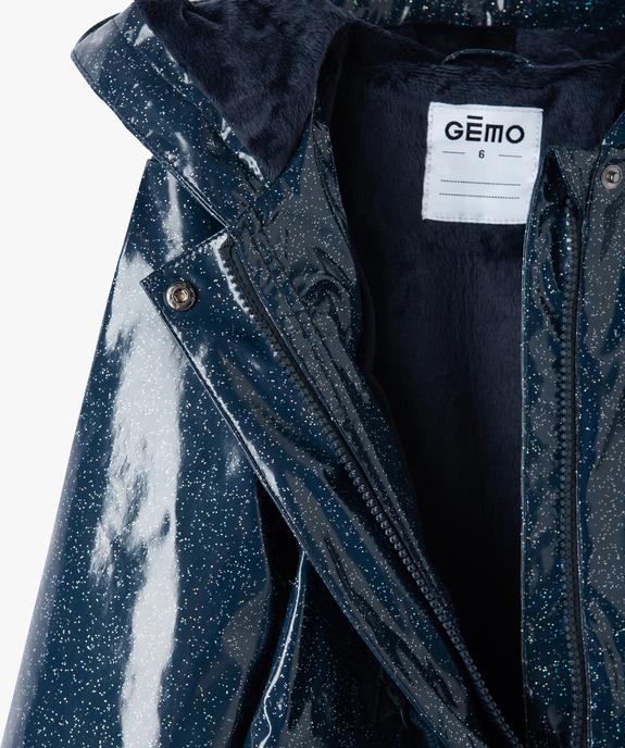 Imperméable fille pailleté avec doublure douce vue2 - GEMO (ENFANT) - GEMO