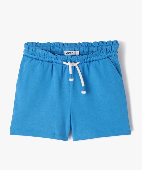 Short en maille avec taille élastique fille vue1 - GEMO 4G FILLE - GEMO