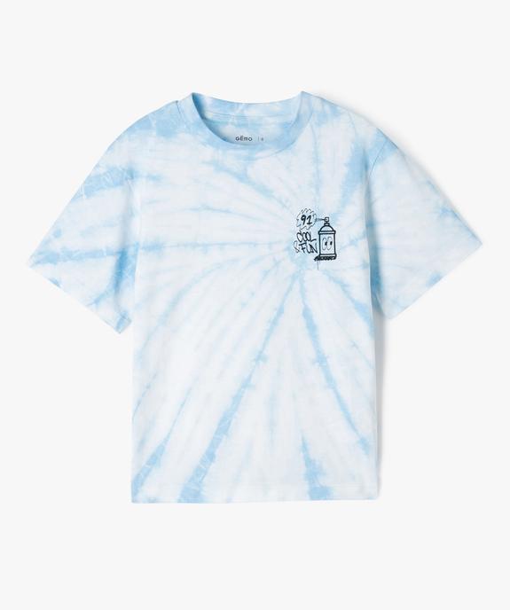 Tee-shirt à manches courtes avec motif poitrine garçon  vue2 - GEMO 4G GARCON - GEMO
