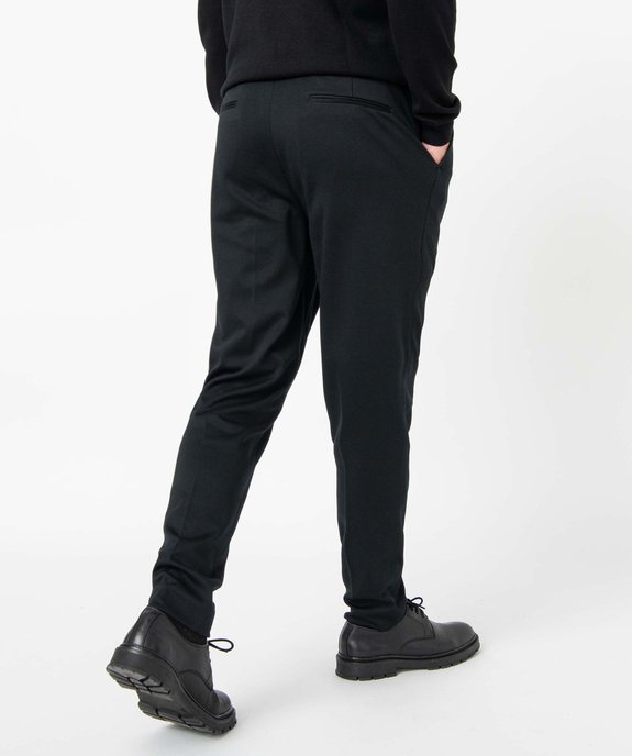 Pantalon homme en maille extensible vue3 - GEMO (HOMME) - GEMO