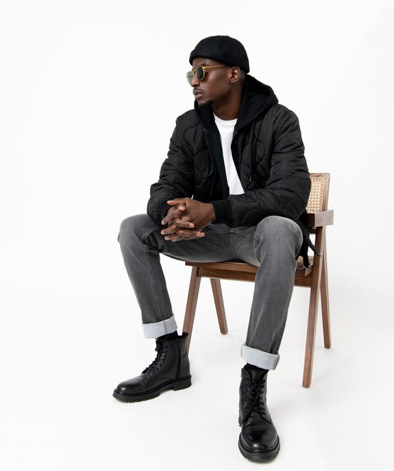 Blouson matelassé avec dessus déperlant homme vue1 - GEMO 4G HOMME - GEMO