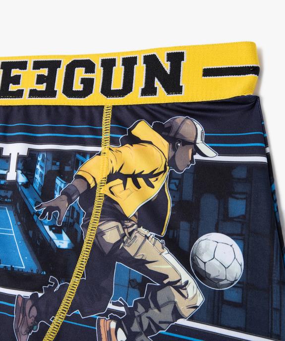 Boxer microfibre douce imprimée garçon - Freegun vue2 - FREEGUN - GEMO
