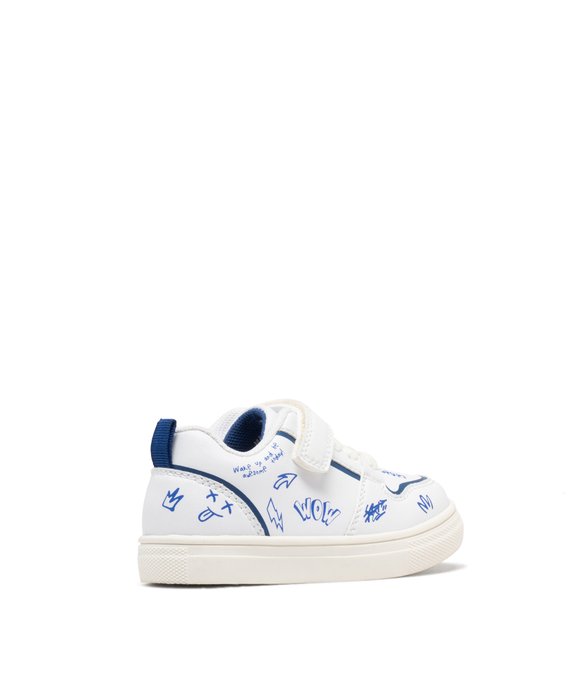 Baskets basses à motifs graffitis bébé garçon vue4 - BUGGY - GEMO