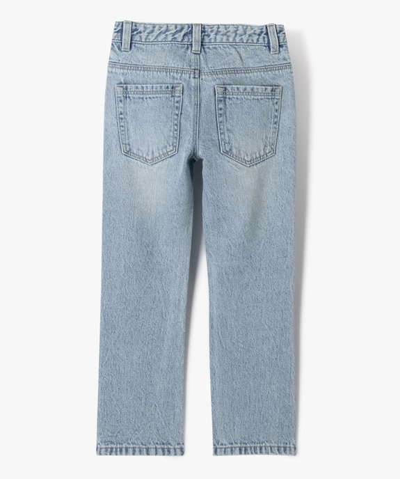 Jean Slim aspect usé garçon vue4 - GEMO (ENFANT) - GEMO
