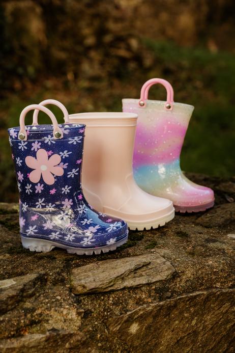 Bottes de pluie bébé fille à paillettes avec anses vue13 - LITTLE LOVE - GEMO
