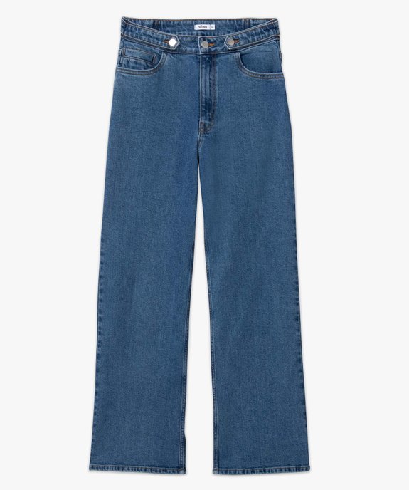 Jean femme « wide leg » taille haute vue4 - GEMO(FEMME PAP) - GEMO