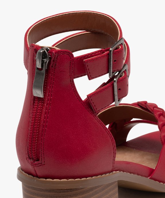 Sandales à talon avec double bride cheville femme - Valentina Baldano vue6 - VALENTINA BALDA - GEMO