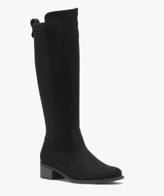 Bottes femme unies à tige souple et élastique  vue2 - VALENTINA BALDA - GEMO