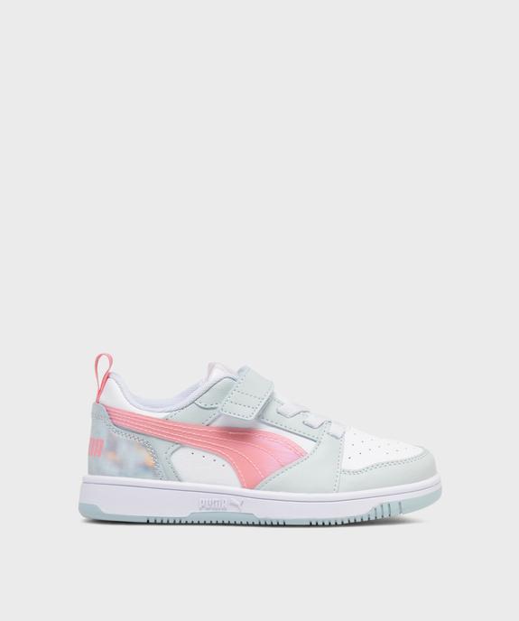 Baskets basses à empiècements irisés Rebound V6 Space Belle fille - Puma vue1 - PUMA - GEMO