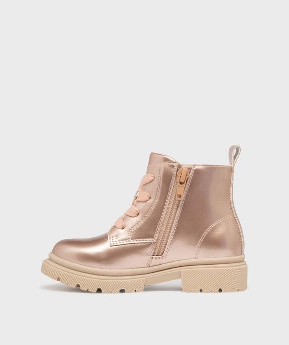 Bottines métallisées avec semelle crantée fille - Lovely Wings vue3 - LOVELY WINGS GEMO FOR GOOD - GEMO