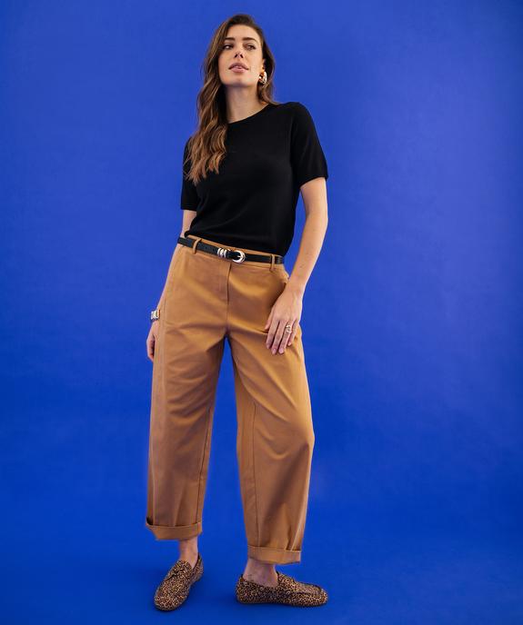 Pull manches courtes en viscose femme vue4 - GEMO 4G FEMME - GEMO