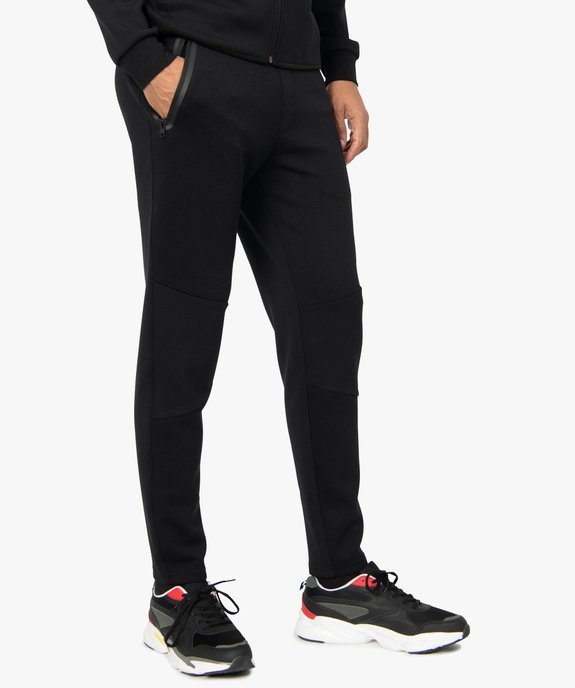 Pantalon homme en maille à taille élastiquée vue1 - GEMO (HOMME) - GEMO