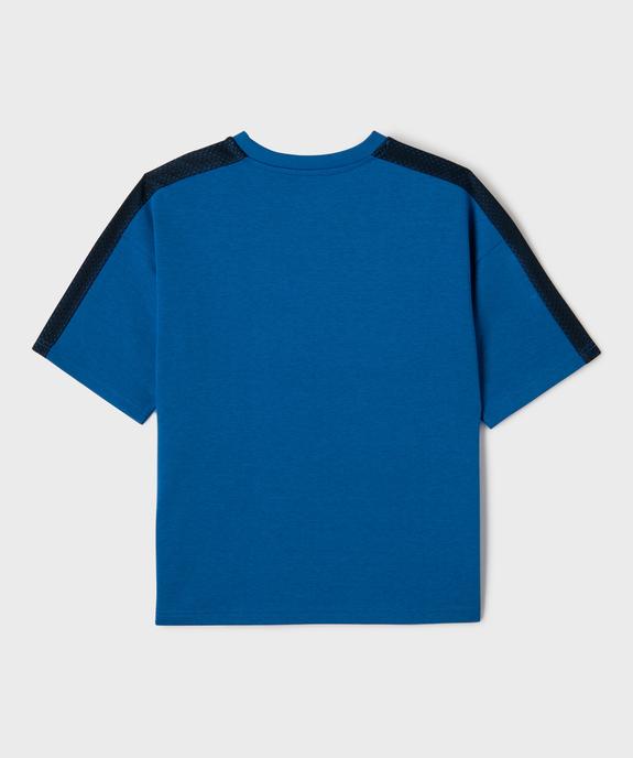 Tee-shirt manches courtes en maille épaisse garçon - Camps United vue3 - CAMPS - GEMO