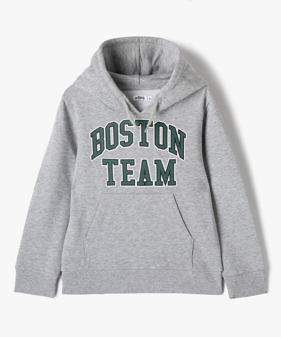 Sweat à capuche esprit streetwear garçon vue1 - GEMO (ENFANT) - GEMO
