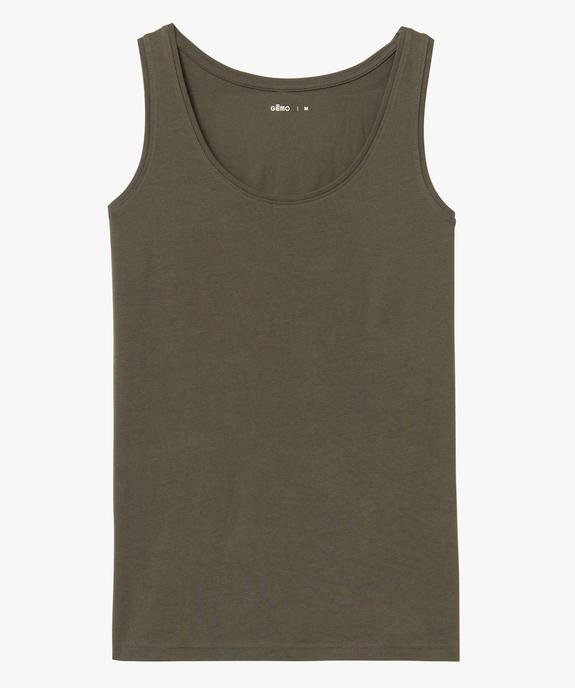Débardeur femme uni col rond vue4 - GEMO(FEMME PAP) - GEMO