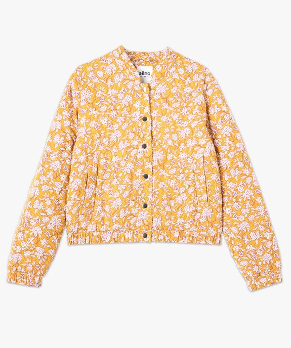 Veste matelassée imprimée avec fermeture pressions femme vue4 - GEMO 4G FEMME - GEMO
