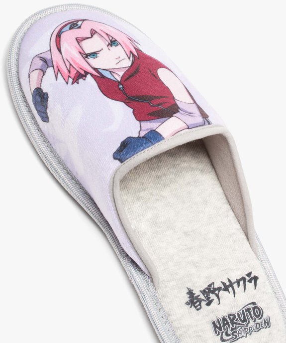 Chaussons femme mules en jersey imprimées - Naruto vue6 - NARUTO - GEMO