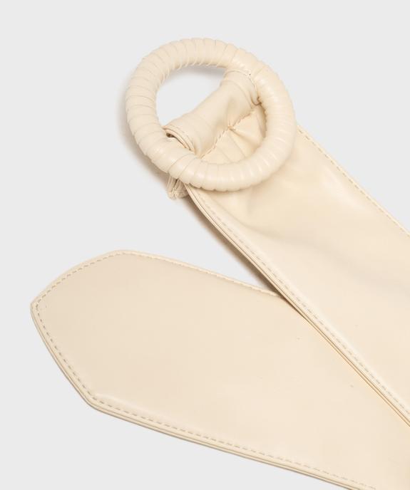 Ceinture large et souple à boucle ronde femme vue2 - GEMO (ACCESS) - GEMO