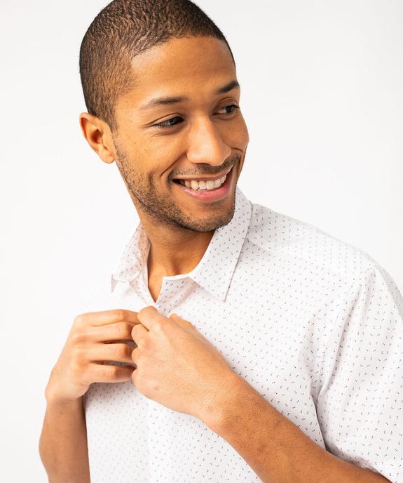 Chemise manches courtes coupe regular à motifs homme vue2 - GEMO (HOMME) - GEMO