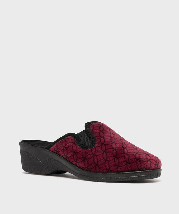 Chaussons mules confort dessus velours femme vue2 - G'FLEX - GEMO