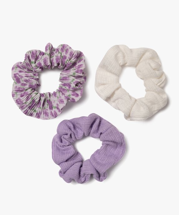 Chouchou en maille texturée femme (lot de 3) vue1 - GEMO (ACCESS) - GEMO