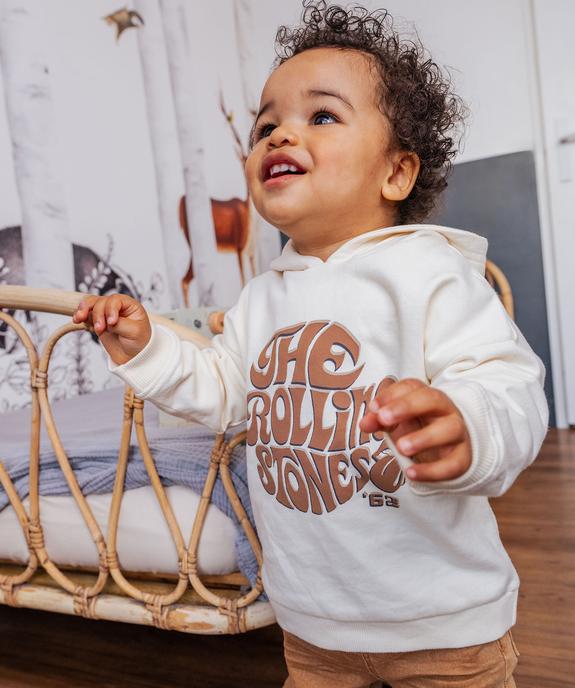 Sweat à capuche avec inscription bébé garçon - The Rolling Stones vue2 - ROLLING STONES - GEMO