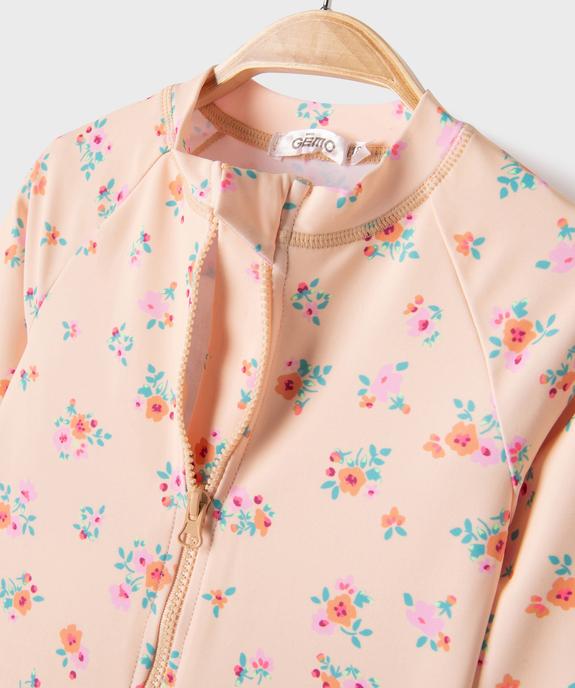 Maillot de bain combinaison à motifs fleuris bébé fille vue2 - GEMO(BEBE DEBT) - GEMO