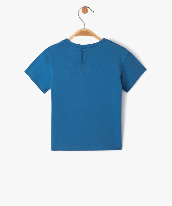 Tee-shirt à manches courtes avec motif bébé garçon vue4 - GEMO 4G BEBE - GEMO