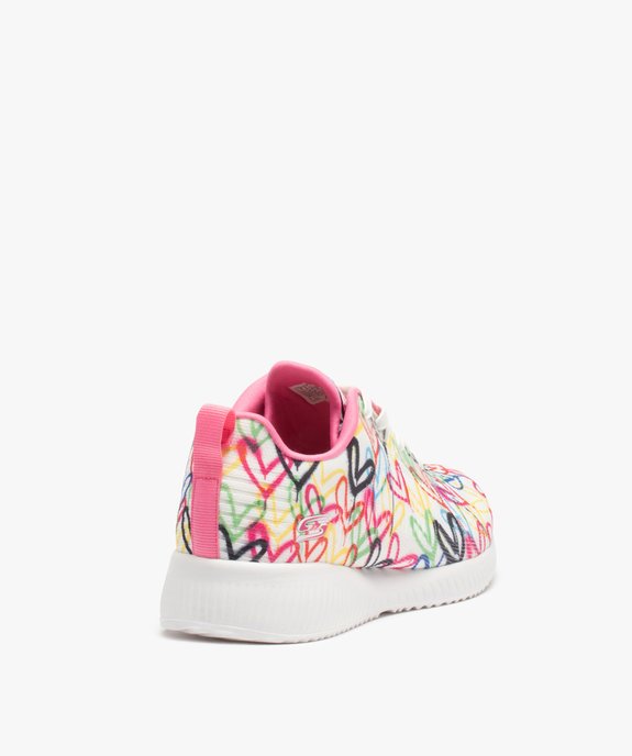 Baskets femme en mesh imprimé cœurs – Skechers Bobs Sport x John Goldcrown vue4 - SKECHERS - GEMO