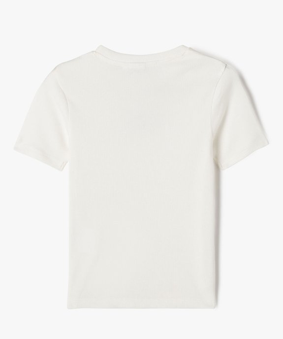 Tee-shirt à manches courtes avec motif Stitch fille - Disney vue4 - LILO & STITCH - GEMO