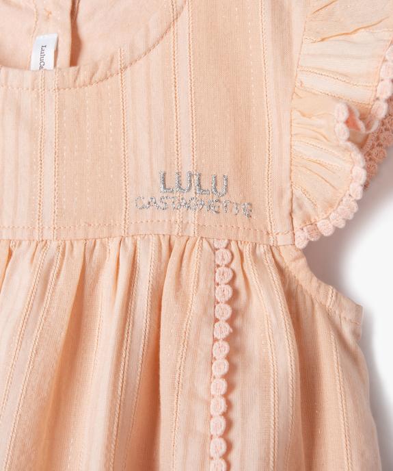 Blouse manches courtes à volants bébé fille - LuluCastagnette vue2 - LULUCASTAGNETTE - GEMO
