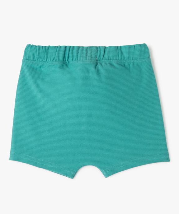 Short bébé garçon en maille texturée vue3 - GEMO(BEBE DEBT) - GEMO