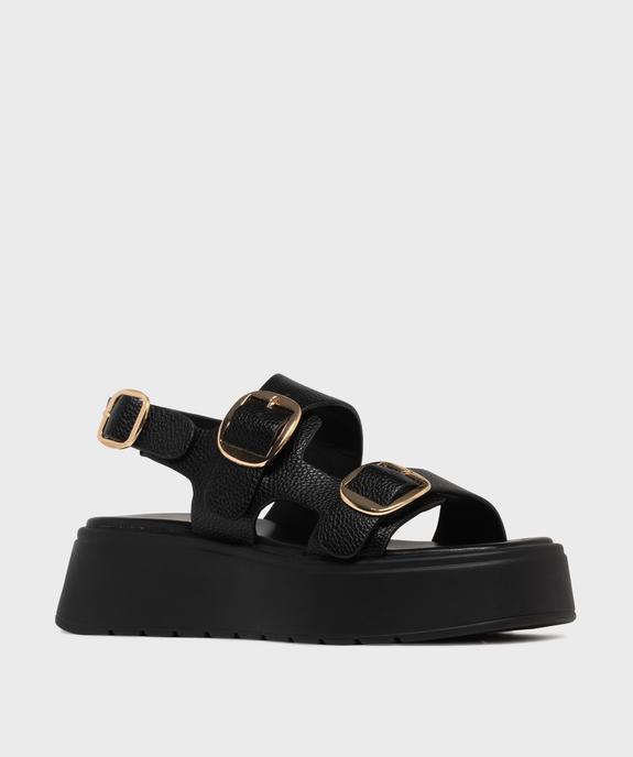 Sandales plateformes à boucles femme  vue2 - 5 MILES - GEMO